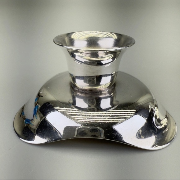 Vintage Danish MCM Silver Plated Selandia Denmark Candle Holders - Picture 7 of 8